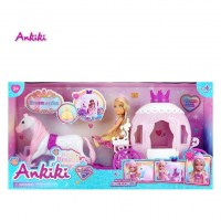 AnKiki Волшебна Кочија со Кукла и Коњ